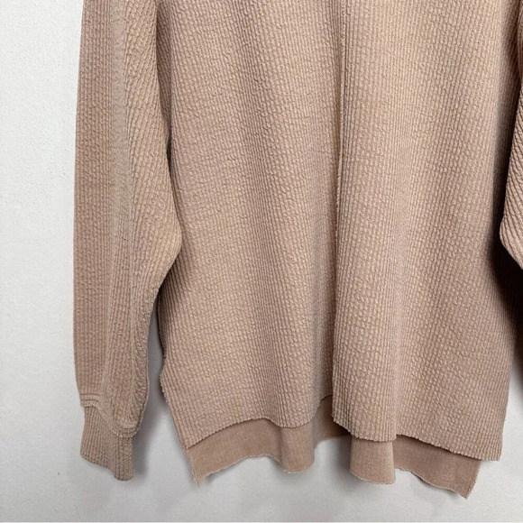 Aerie Womens  Xsmall Textured Wonder Vneck Sweatshirt - Picture 8 of 14